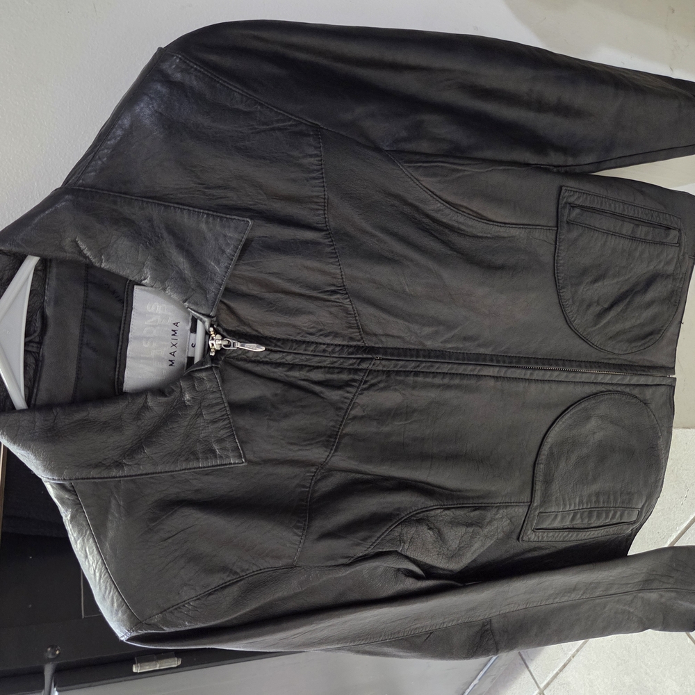 Wilson Black Leather Jacket Timeless Motorcycle Style